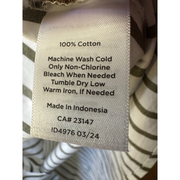 Talbots Striped Button Down Long Sleeve 100% Cotton Relaxed Capsule Size 3X - Picture 4 of 4